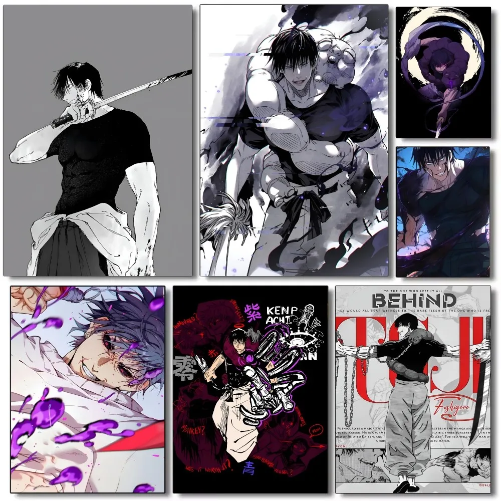 Jujutsu Kaisen Fushiguro Toji Poster Paper Print Home Bedroom Entrance Bar Cafe Art Painting Decoration