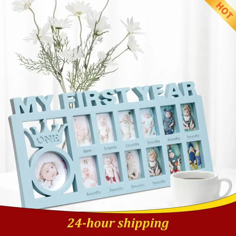 

Colors Baby Growth Record 12 Months Photo Frame Souvenir Growing Memory Gifts My First Year