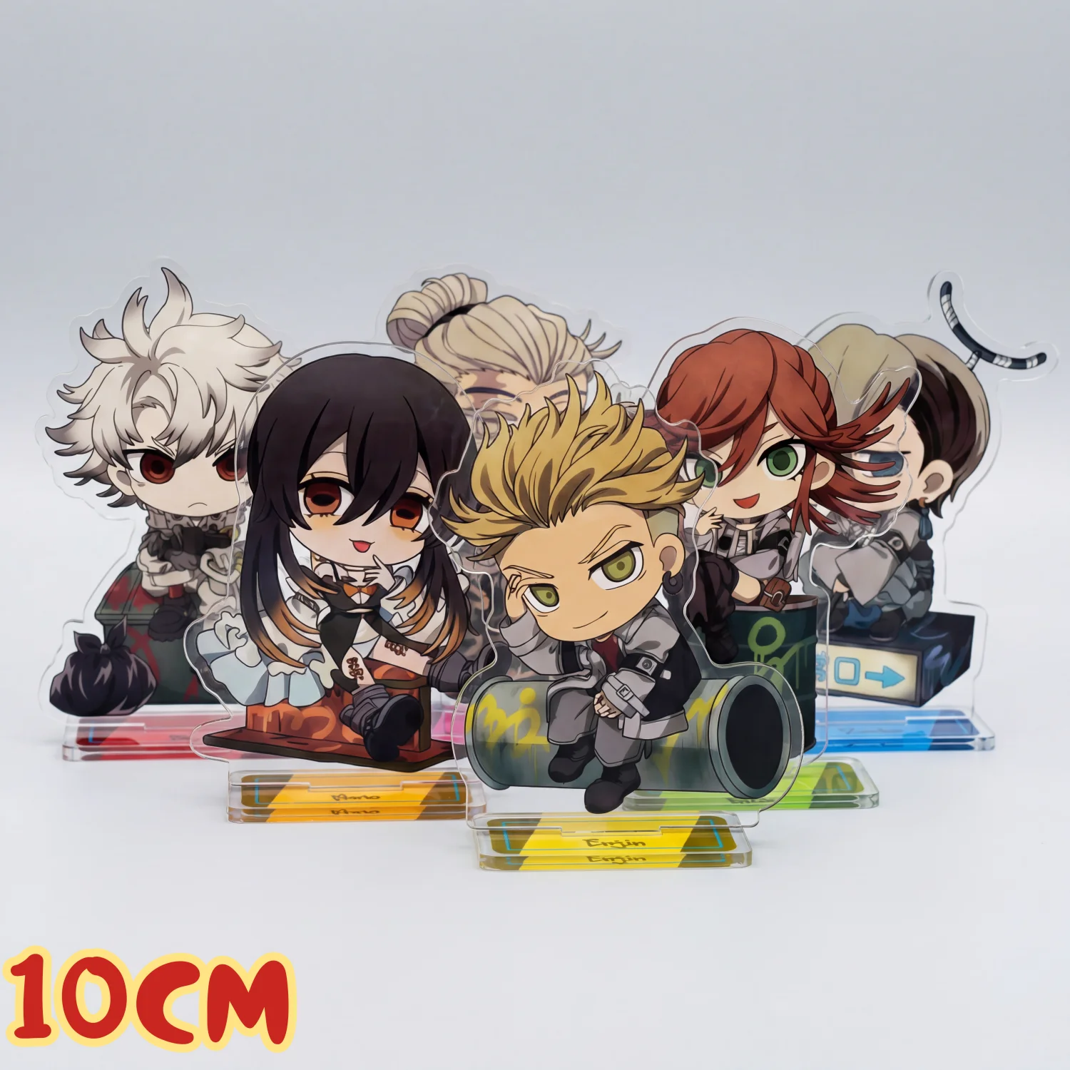 GACHIAKUTA 10CM Acrylic Stand Anime Figure Keychain Pendant Car Key Chain Otaku Fans Collection Desktop Display Decor Gift
