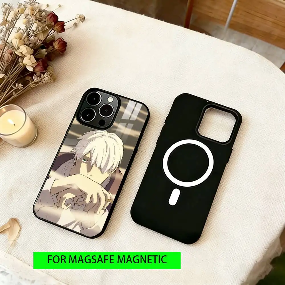Mushishi Phone Case Magnetic with Magsafe Wireless Charging For iPhone17,16,15,14,13,12,11 Plus,Pro view 3