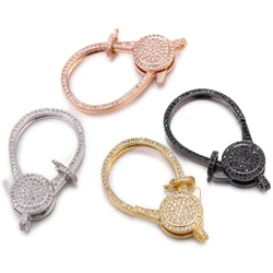 Juya 18K Gold Plated Mountings Docorative Fastener Closure Locks Lobster Clasps For DIY Needlework Beads Pearls Jewelry Making