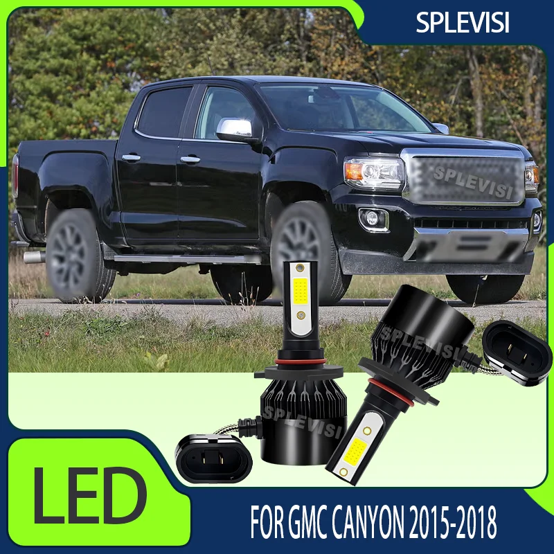 

LED Bulbs 12000LM High Beam Headlight Replacement 6000K White 300% Brighter than Halogen For GMC Canyon 2015 2016 2017 2018