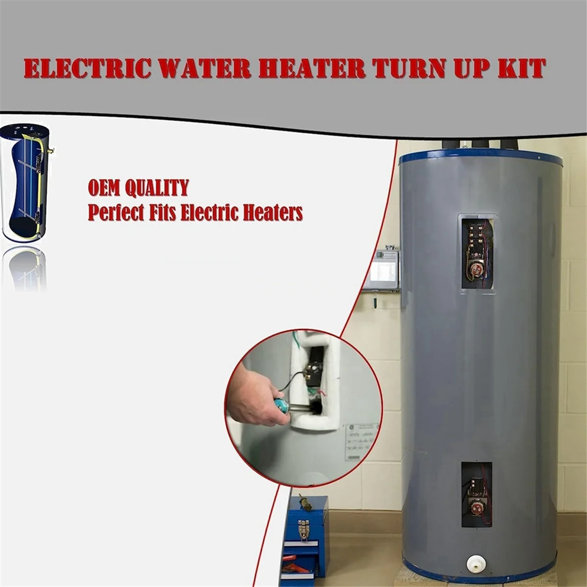 

B25B Water Heater Element, 4500W 240V, 2-Pack, High Watt Density, Fits Most Models of Dual Element Electric Water Heaters