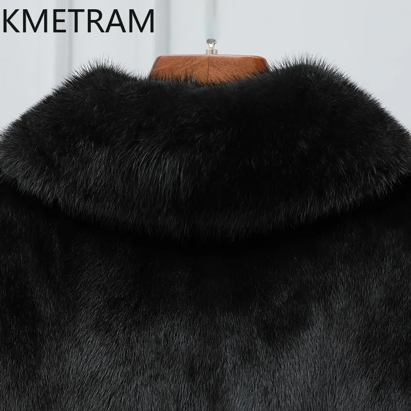 เสื้อแจ็คเก็ตขนมิงค์แท้ 100% สำหรับผู้หญิง คอตั้ง ความยาวปานกลาง เสื้อโค้ทขนมิงค์แท้ ฤดูหนาว 2026 เสื้อผ้าสำหรับผู้หญิง