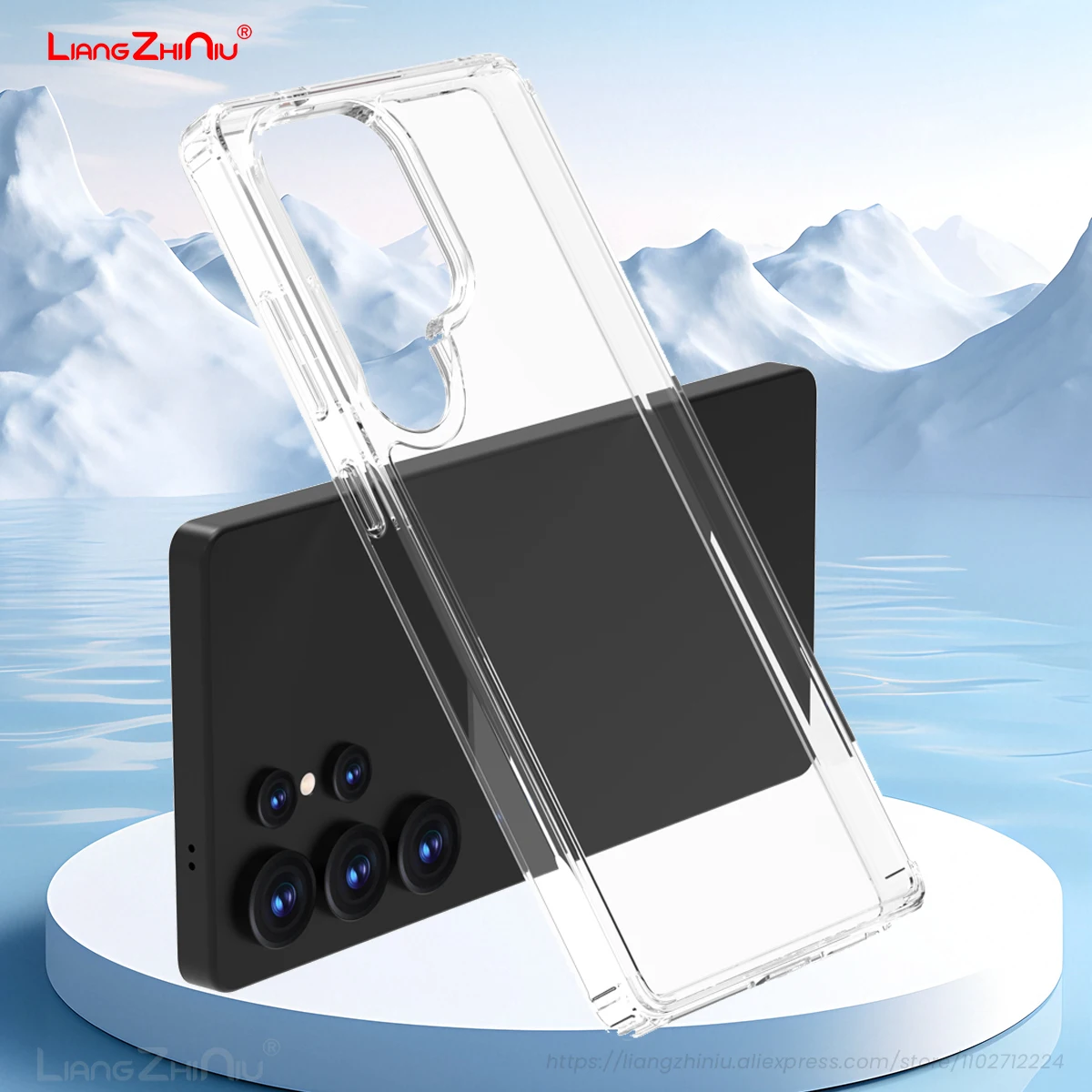 

Для Samsung Galaxy S25 Ultra S24 FE S23 S22 Plus Высокопрозрачный чехол для телефона с защитой от царапин ТПУ + ПК HD Прозрачный жесткий чехол