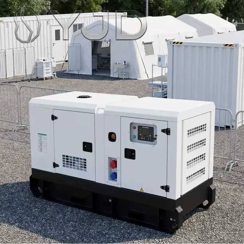 YJD Cheap Price Reliable Silent Diesel Generator 20 kW with Electro Galvanised Enclosure Mobile Trailer ATS 50/60 Hz