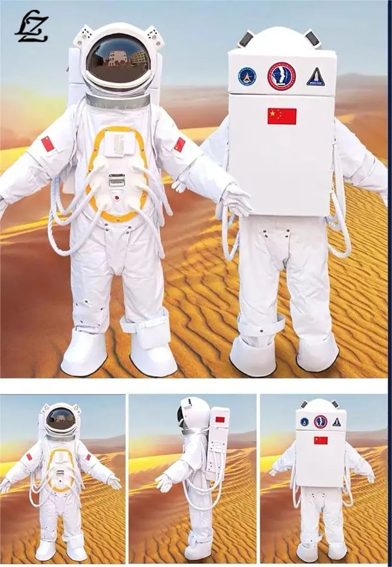 Astronaut Space Suit Cartoon Doll Clothing Adult Children For Birthday Easter Purim Carnival Helmet
