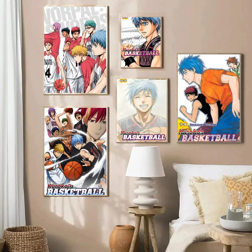 أنيمي K-Kurakos كرة السلة اللوحة الخط HD طباعة تجعد الحرة جدارية الفن صور لغرفة المعيشة ديكور جدران المنزل قماش #2