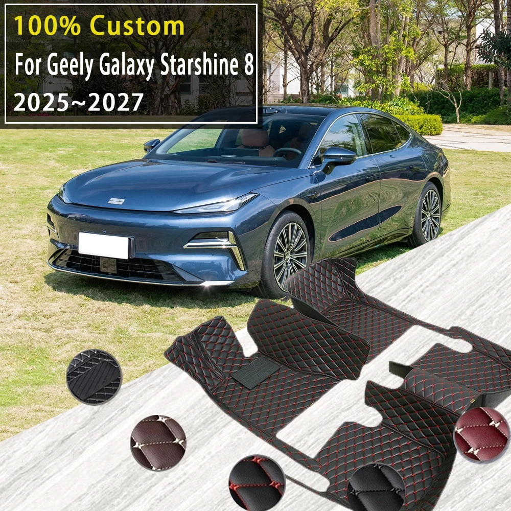 Car Floor Mats For Geely Galaxy Starshine 8 2025 2026 2027 Waterproof Pads Foot Leather Carpets Floor Covers Auto Accessories
