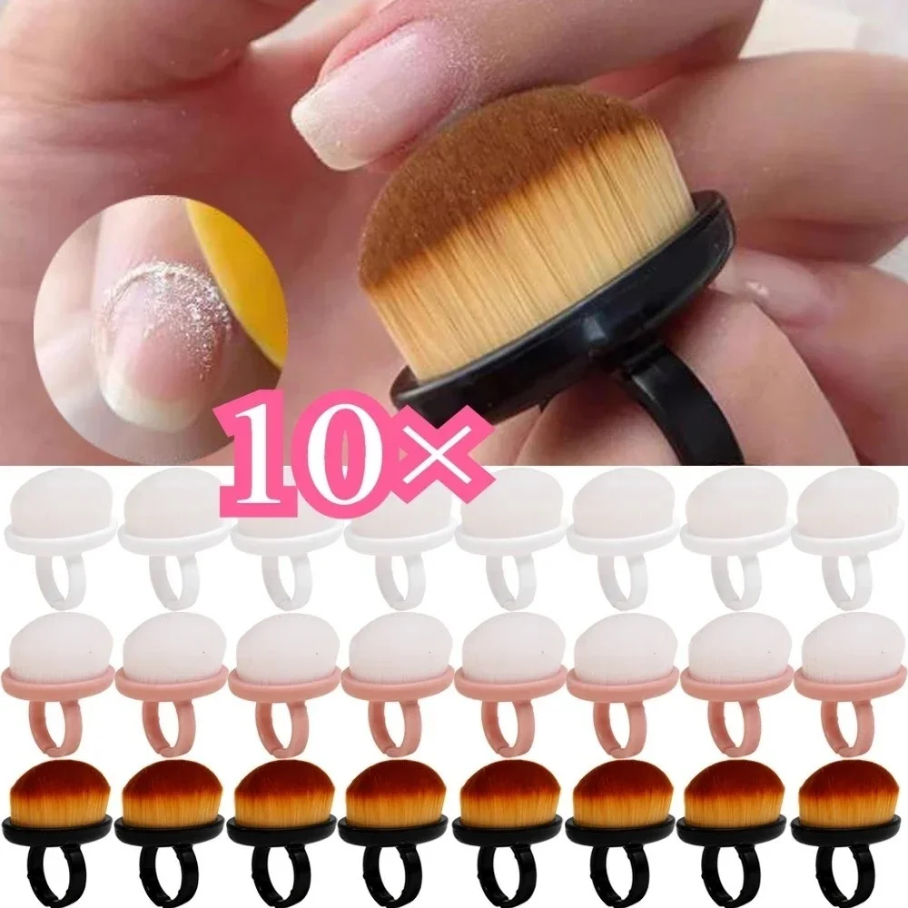 Soft Nail Art Dust Powder Remover Brush For Cleaning Fingernails Beauty Manicure Tools,Ring Nail Dust Brushes Daily Makeup Brush