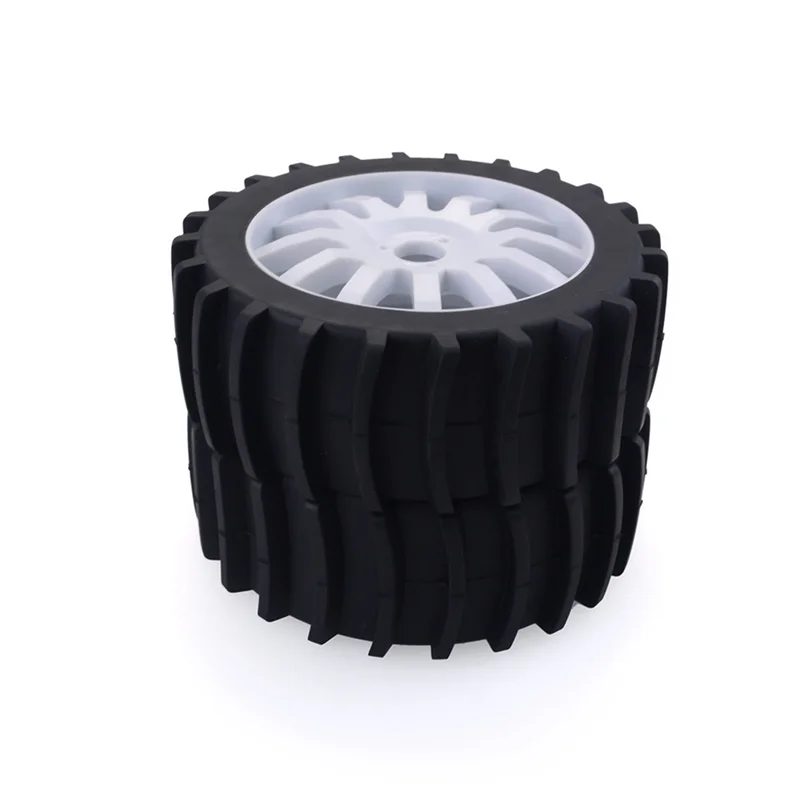 BAAA-4Pcs 120Mm Snow Sand Paddle Tire Wheel Tyre 17Mm Hex for 1/8 Arrma Traxxas Redcat Team Losi HPI HSP Baja RC Car,Orange