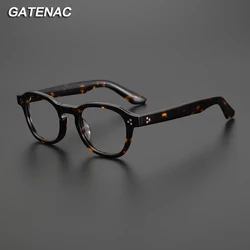 Vintage Acetate Glasses Frame Men 2023 Myopia Prescription Optical Eyeglasses Frame Women Retro Luxury Brand Designer Eyewear
