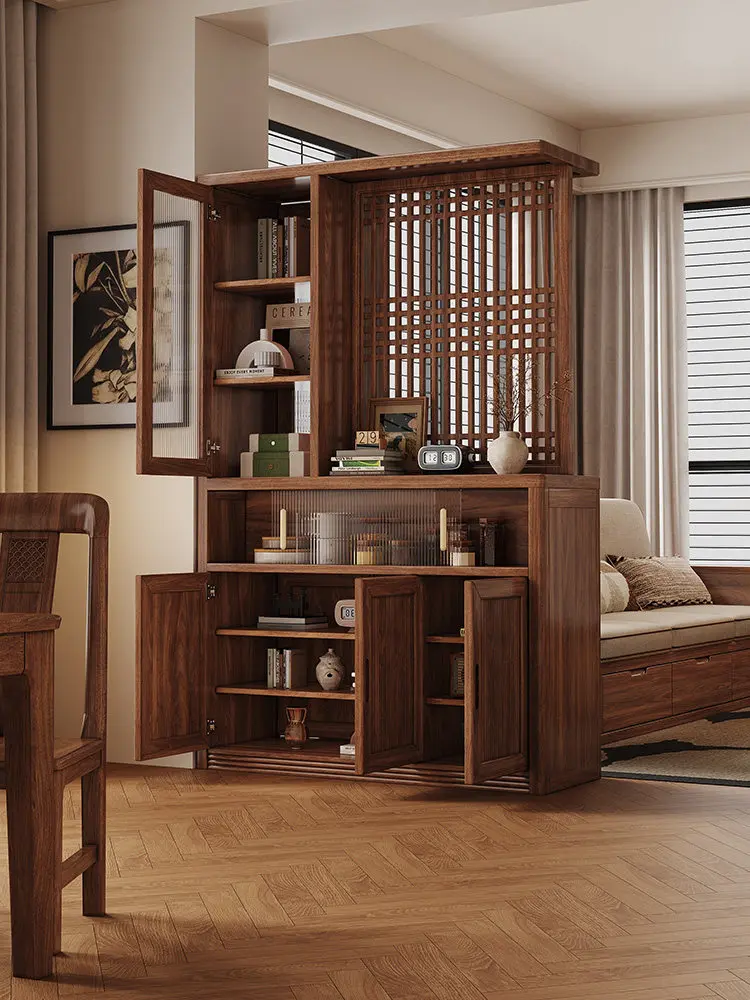 LMM modern simple living room solid wood porch cabinet entering the door against the wall storage shoe cabinet