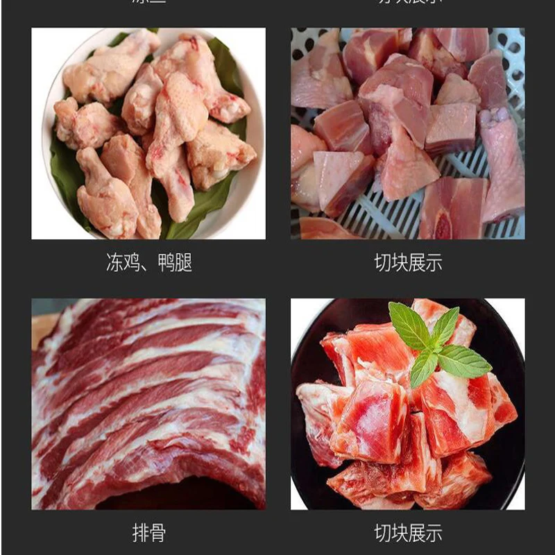 4 см машина для резки коровьего хвоста, коммерческая машина для резки кубиков и ребер, 2 см, резак для нарезки кубиками свинины