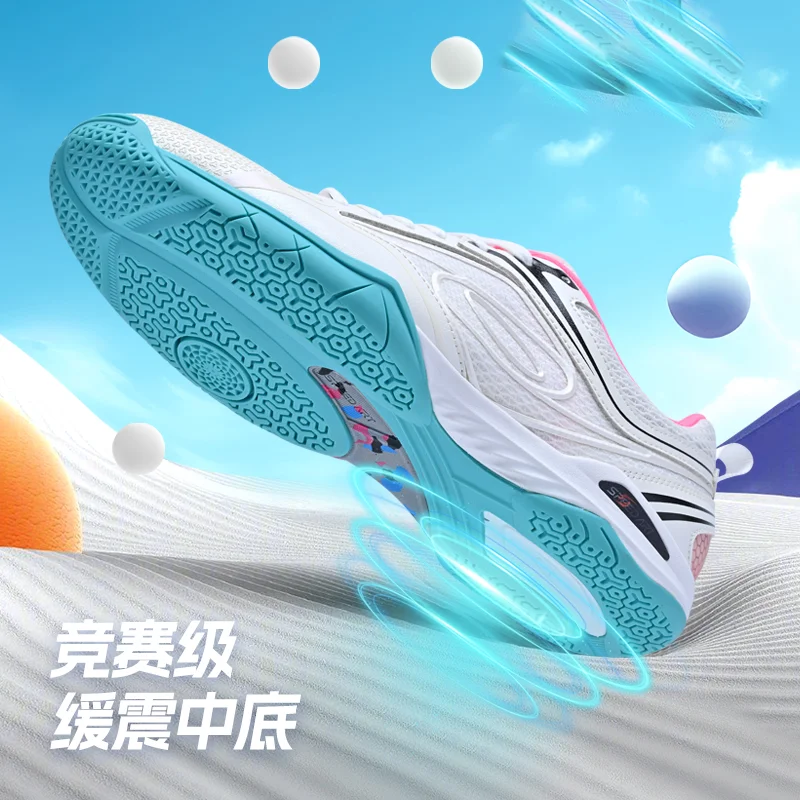Brand Sports Shoes Durable Breathable Entry Level Badminton Shoes Men's Women's Table Tennis Shoes