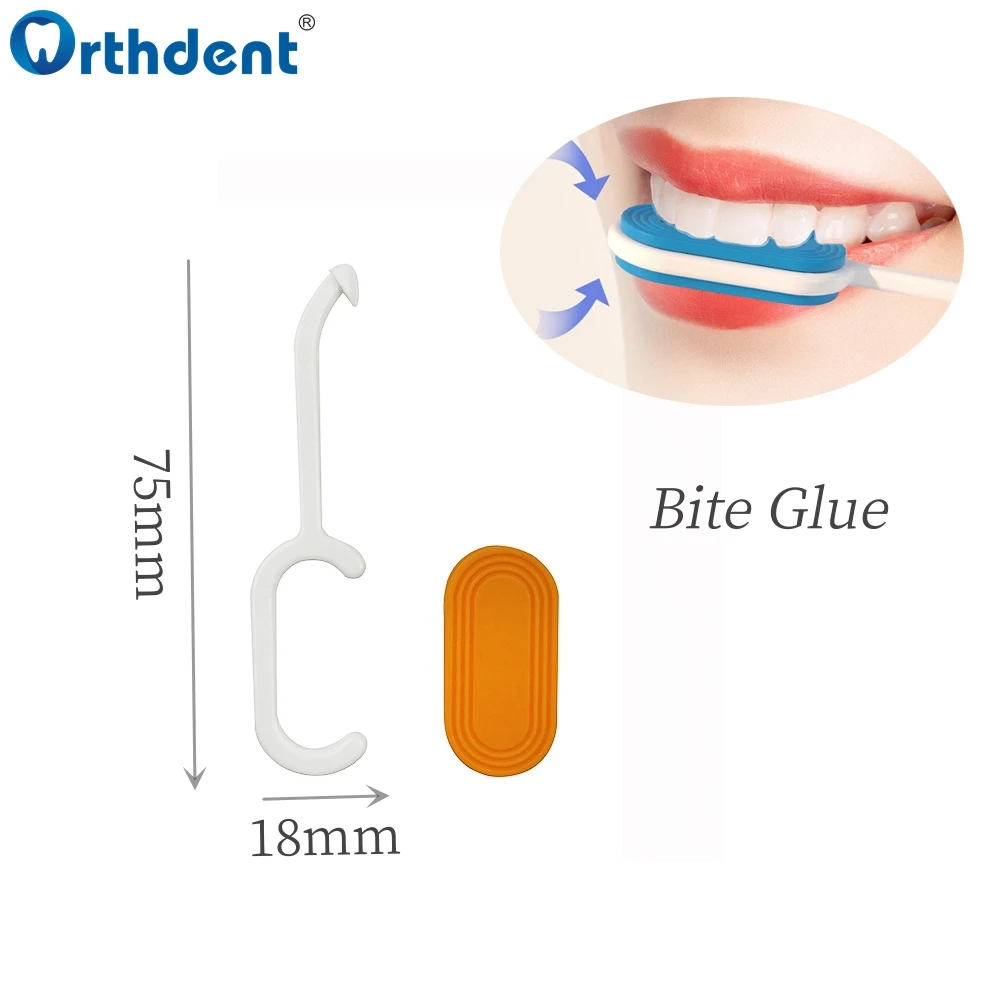 Dental Brace Aligner Bite Glue Two-In-One Invisible Braces Extractor Hook Dentistry Detachable Portable Orthodontic Oral Care1/4