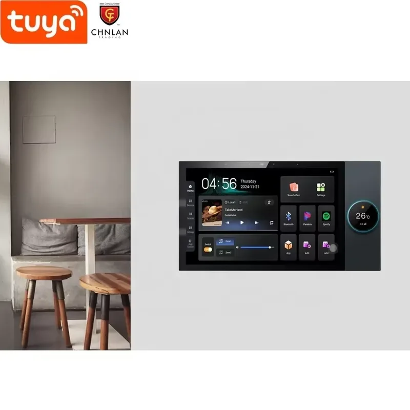 STLF 10 Inch Tuya App Remote Control Smart Home 2 Zone Mini Amplifier Audio Smart Wall Receivers Amplifiers with Knob Zigbee