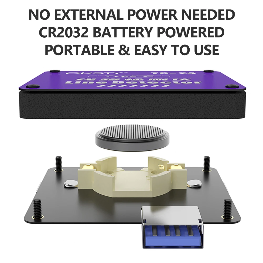 DUSTY TC-24 Type-C Cable Tester Supports Type-C/USB Interfaces for Apple Android Devices Type-C/USB Interface Cable Testing Tool