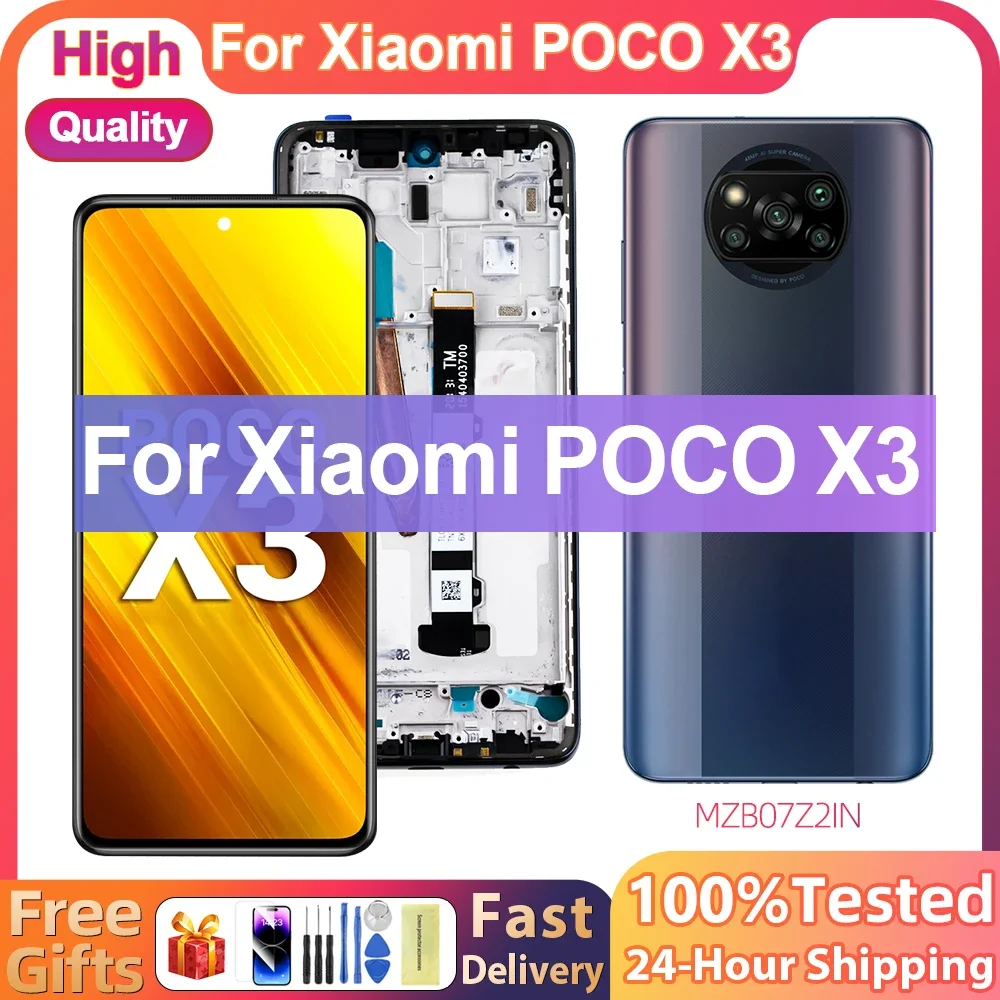 AAA+ LCD For Xiaomi POCO X3 LCD Display Touch Screen Digitizer Assembly For POCO X3 Pro LCD M2007J20CG Display Replacement Parts