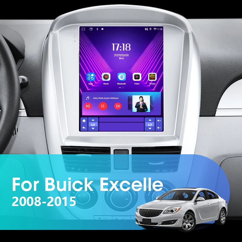 JMCQ For Buick Excelle 2008-2015 Android 11 Car Radio Multimedia Video Player 4G Carplay Vertical Screen Navigator Head Unit