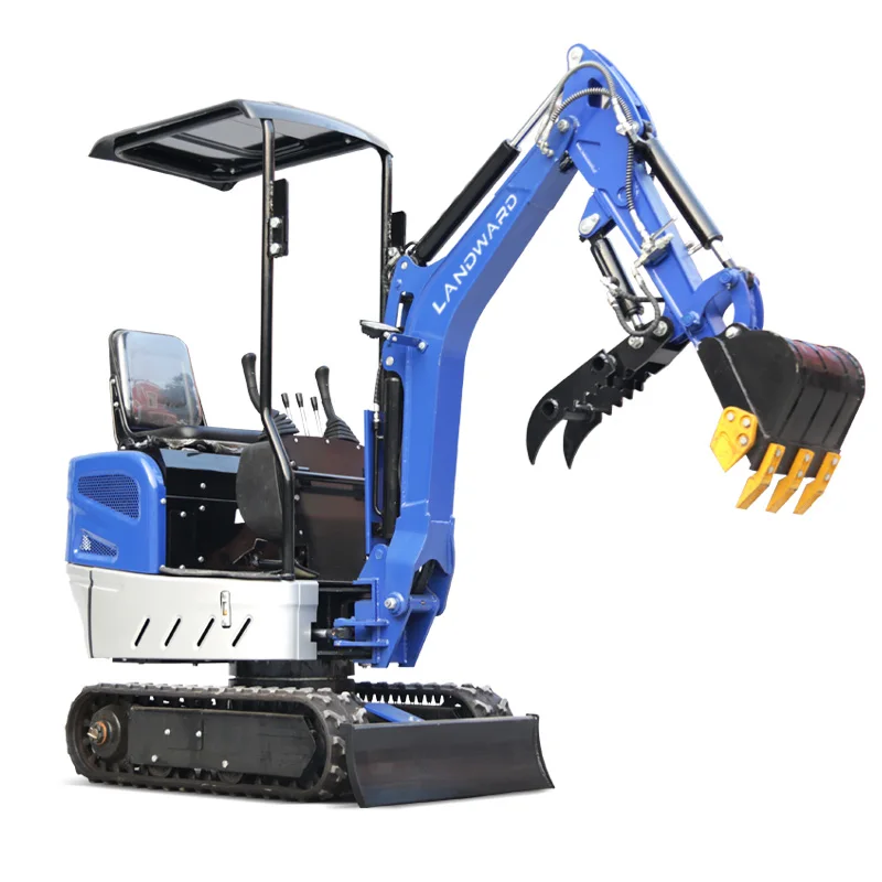 Agricultural Soil Turning Machine 1.2 Ton Small Rubber Crawler Excavator High Quality Home 1000KG Mini Diesel Digger Customized