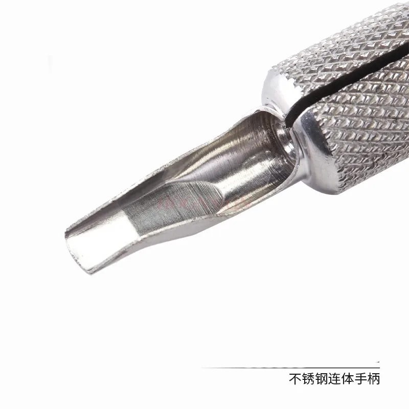 Tattoo equipment, stainless steel large row needle integrated handle, metal connected needle tip, reusable