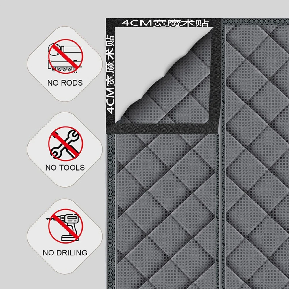 الشتاء ستارة الباب يندبروف الدافئة التقسيم الستار المغناطيسي ستارة الباب لكمة خالية ستارة الباب غرفة نوم كتلة الستار #4