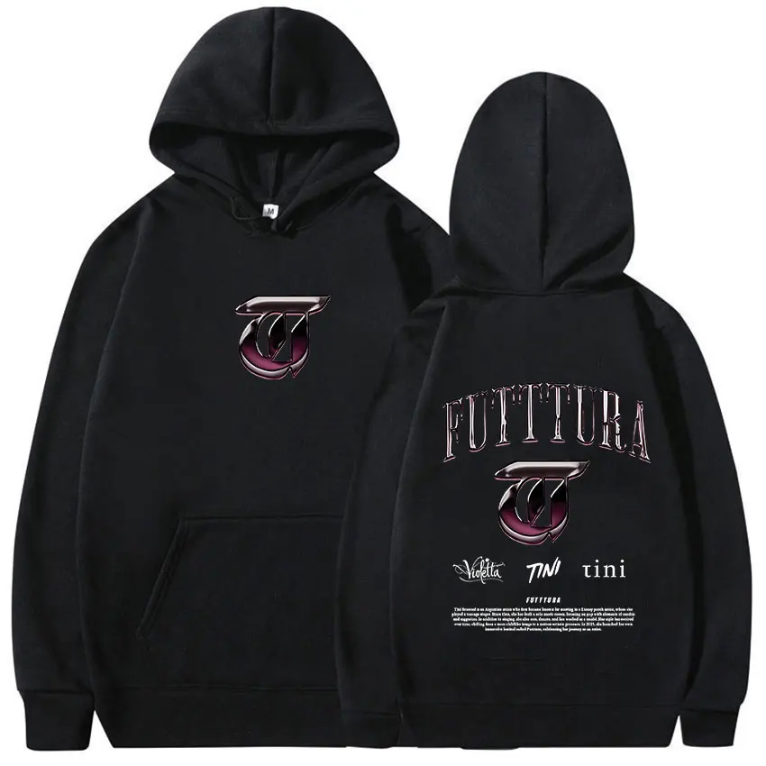 TINI STOESSEL Futtura Tour Album 2025 Graphic Hoodie Unisex Fashion Harajuku Style Sweatshirts Retro Oversized Long Sleeve Hoody