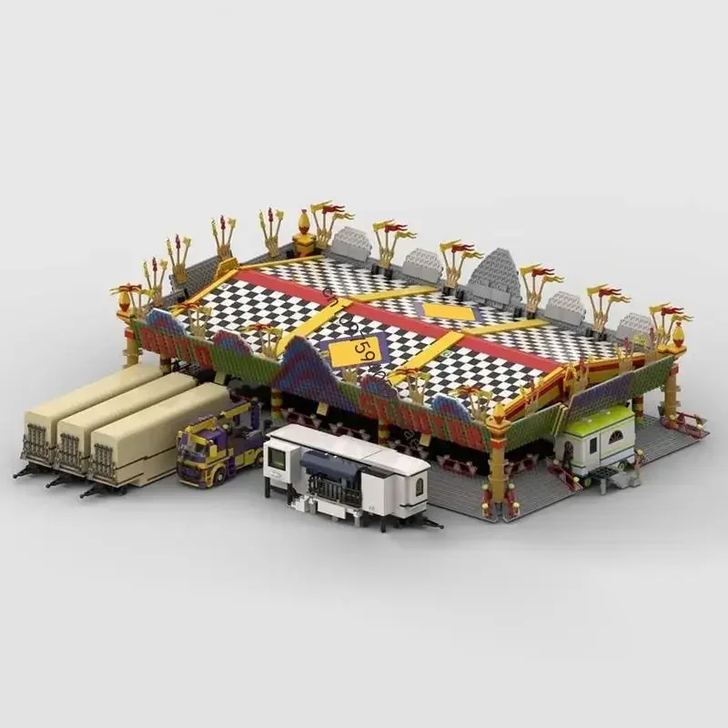 ชุดตัวต่อโมเดลสกู๊ตเตอร์แบบโมดูลาร์ 7232 ชิ้น รุ่นขายดี ฉากถนนเมือง ของเล่นเด็ก สร้างสรรค์ ไอเดีย DIY ของขวัญวันเกิด