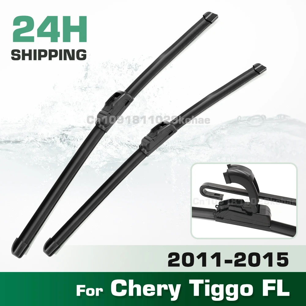 GREATROAD Wiper LHD&RHD Front Wiper Blades Set For Chery Tiggo FL 2011 - 2015 Windshield Windscreen Window Brush 24