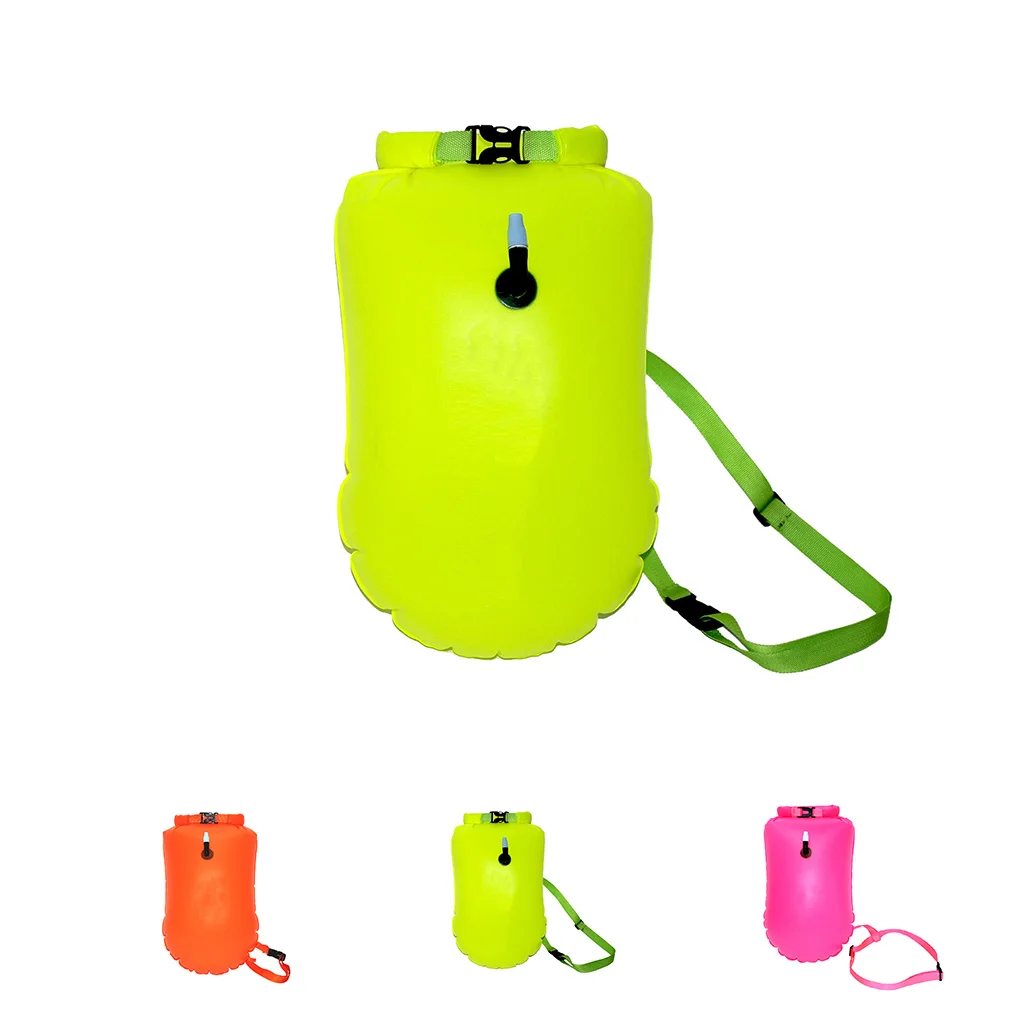 20L Inflatable Tow Floating Waterproof Dry Bags open water swimming buoy For Safe Swimming Training