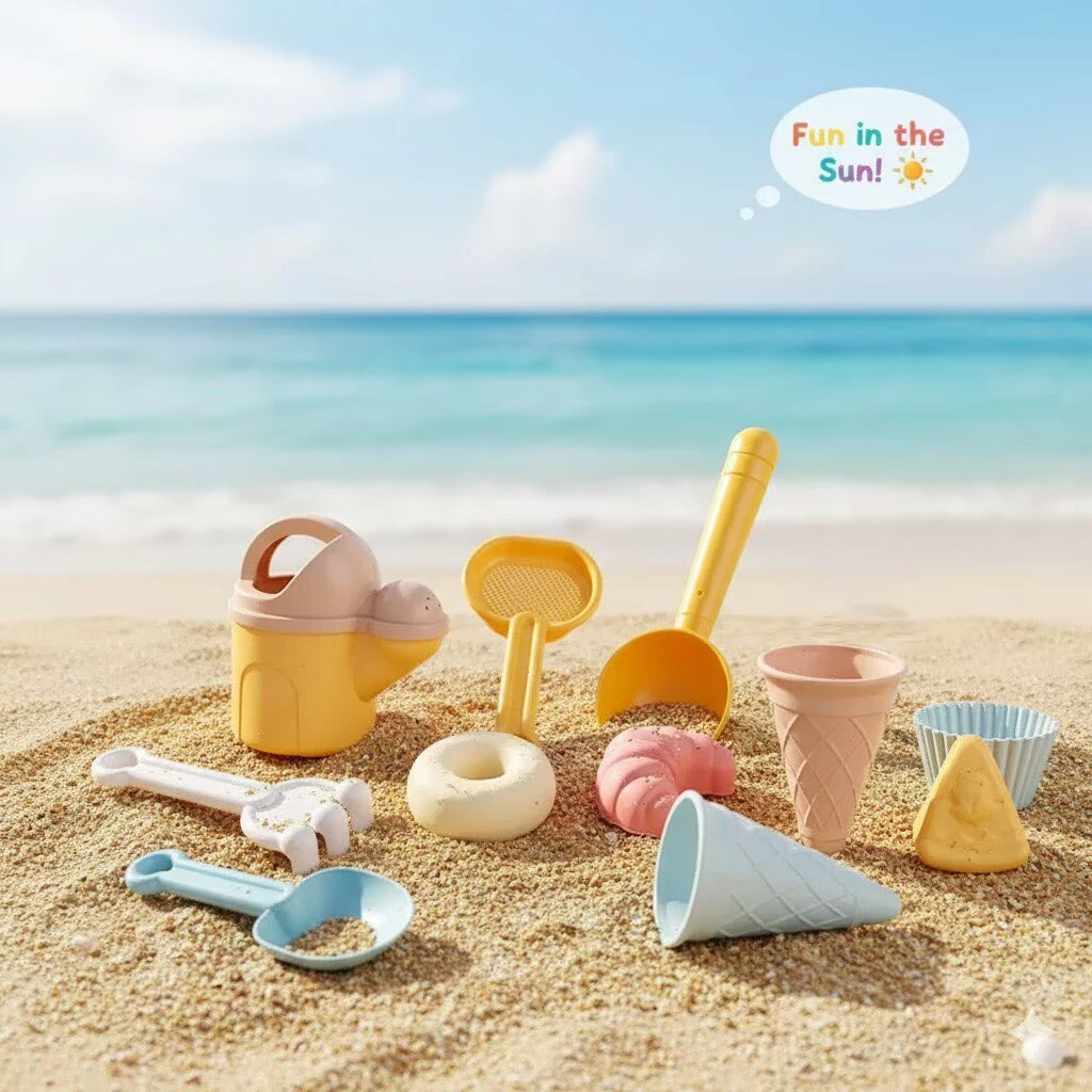 11-Piece Set of Children's Beach Toys, Straw Water Bottle Set, Sand Digging Tools, Watering and Planting Tools, Outdoor Toys, Crossbody Bag Set