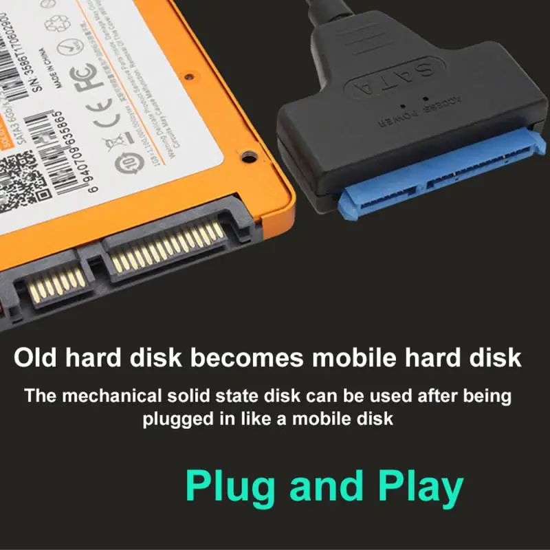 

3,0/2,0 SATA до 6 Гбит/с 3 кабеля Sata к USB 3,0 адаптер Поддержка 2,5 дюйма внешний жесткий диск SSD жесткий диск 22 Pin Sata III кабель