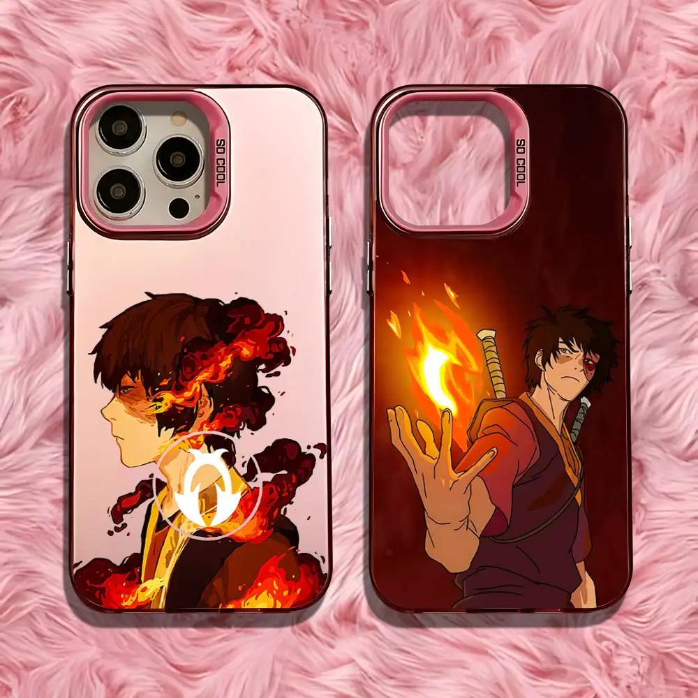 

The L-Last A-Airbender Zuko Phone Case For iPhone 16,15,14,13,12,11,Pro,Max,Plus,Mini,SE Anti Fall Pink Matte Hard Bumper