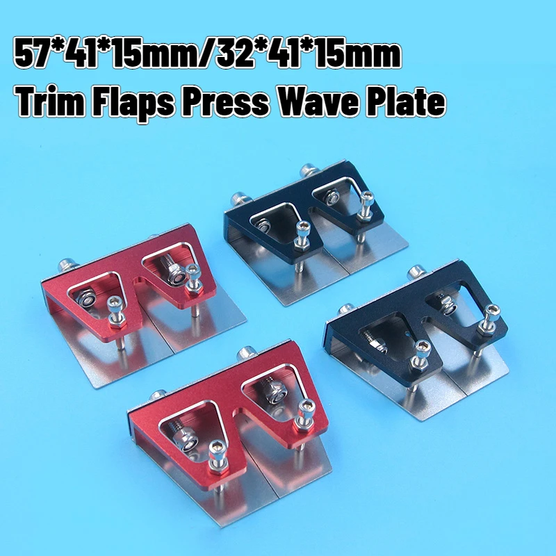 1Pair 57*41*15mm Trim Flaps Tabs Press Wave/Water Plate Balance Plate for 65-80cm RC Electric/Methanol/Gasoline Model Boat Hull