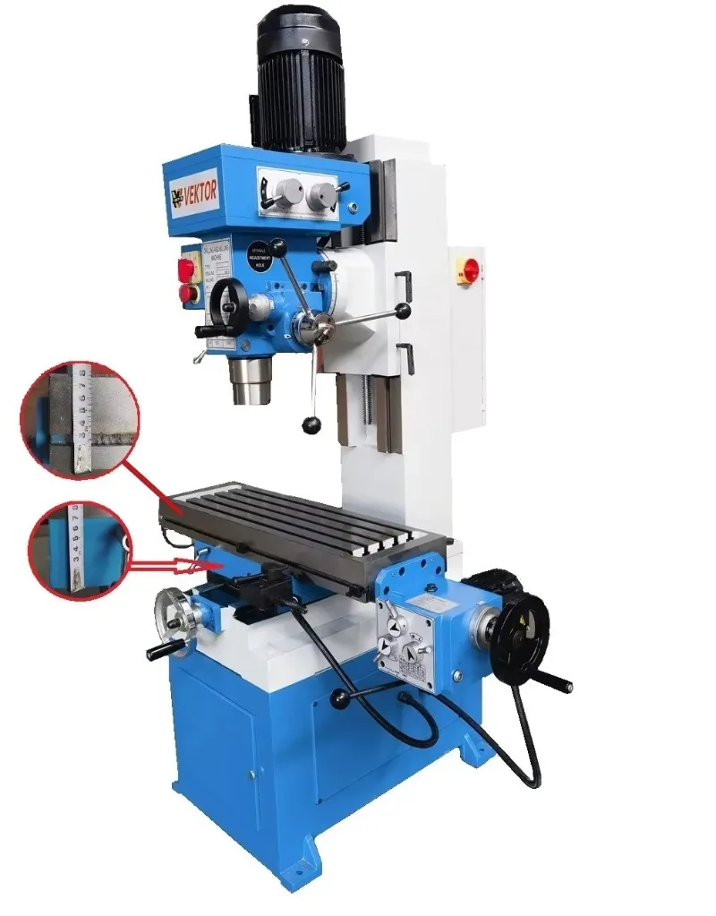 Factory Direct Sales ZX50C Vertical Drilling and Milling Machine 50mm Drilling with Light Capacity and MT4 Spindle Taper