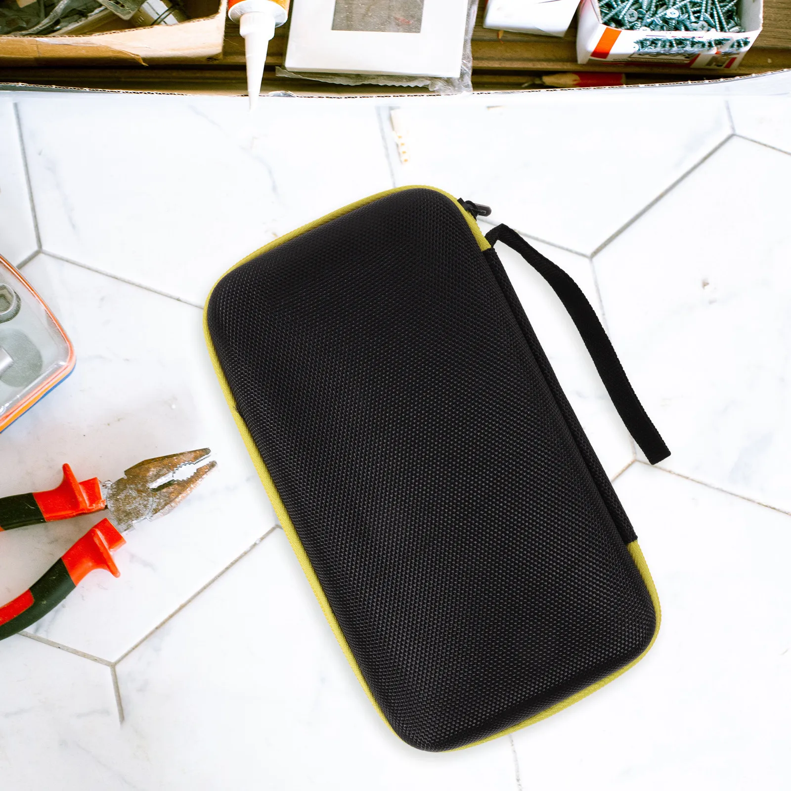 Multimeter Tool Bag Portable Nylon Carrying Case Organizer for Clamp Meter and Small Testing Tools