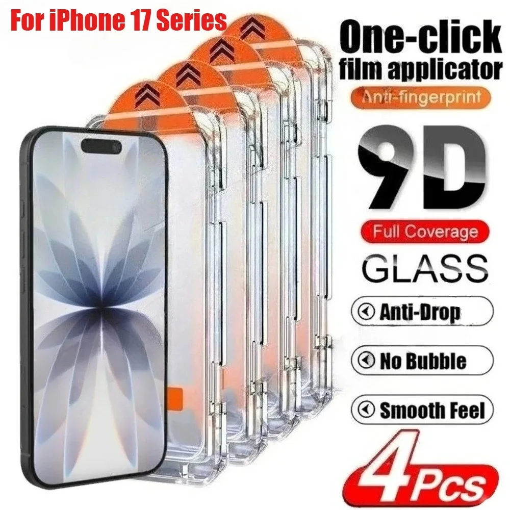 4Pcs Ultra Clear Screen Protector for iPhone 17 16 15 14 Pro