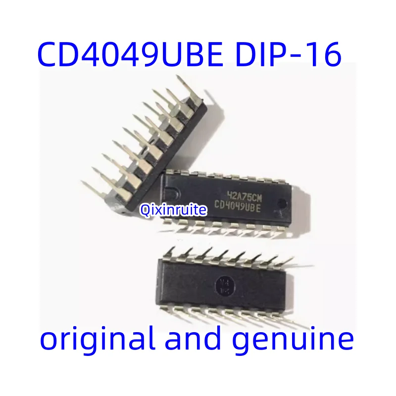 Qixinruite New CD4049UBE Direct Insert DIP-16 CMOS Six Way Reverse Buffer/Converter Chip IC