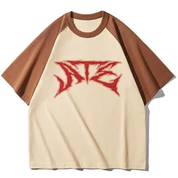 Ate Chk Chk Boom t shirt female Y2k aesthetic streetwear kawaii Trendy graphic t shirt Vintage University Pop Culture Classic