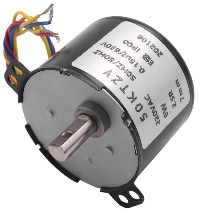 8X 50Ktyz Ac220v 10W 0.5A 2.5R/ Min Permanent Magnet Synchronous Motor Ac Gear Reduction Motor Cw / Ccw