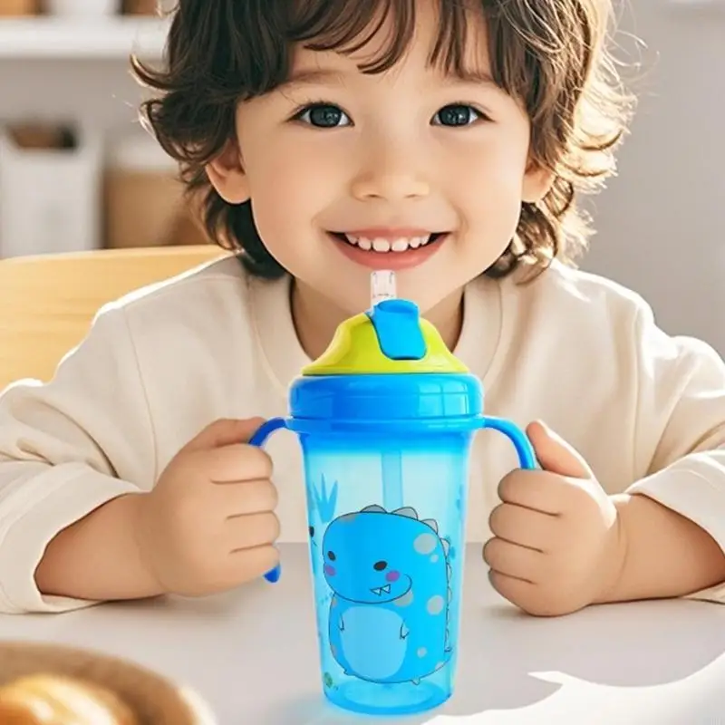 

Baby Sip Cup with Cartoon Designing, Portable Easy Grip Handle Leakproof Bottle