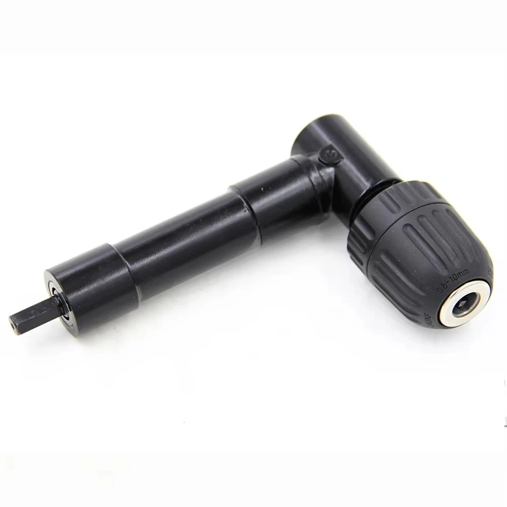 90 Degree Black Right Angle Electric Drill Corner Tool Aluminum Alloy Turning Tool Iron Chuck Narrow Space Adapter Drilling