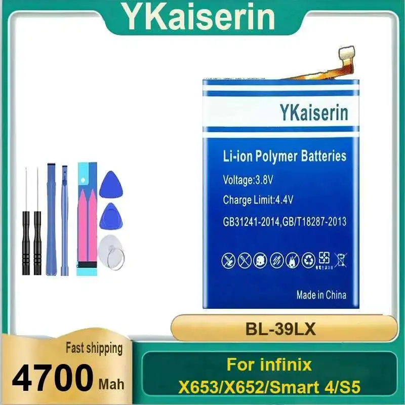 

For Infinix X653 X652 Smart 4 S5 BL-39LX Mobile Phone Battery 4700Mah High-Qualiy