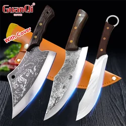 Forged Kitchen Knives Stainless Steel Butcher Cleaver Meat Beef Chicken Chef Boning Knife Sharp Fishing Cooking Utility Knives