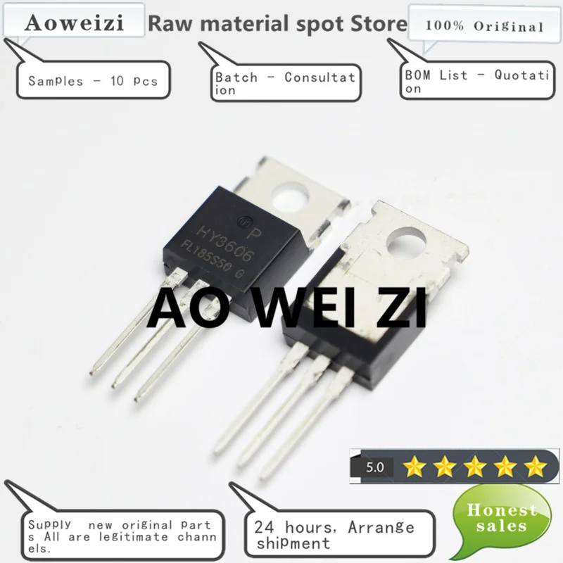 Aoweizi  2021+ 10-20-50-100PCS HY3606 HY3606P TO-220 N-channel withstand voltage: 60V current: 162A field-effect transi 100% new