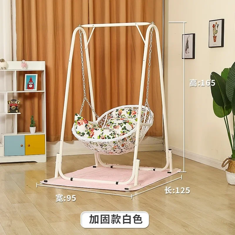 Hanging Basket Rattan Chair Single Children's Swing Indoor and Outdoor Household Rocking Chair Balcony Hanging Orchid Cradle Cha
