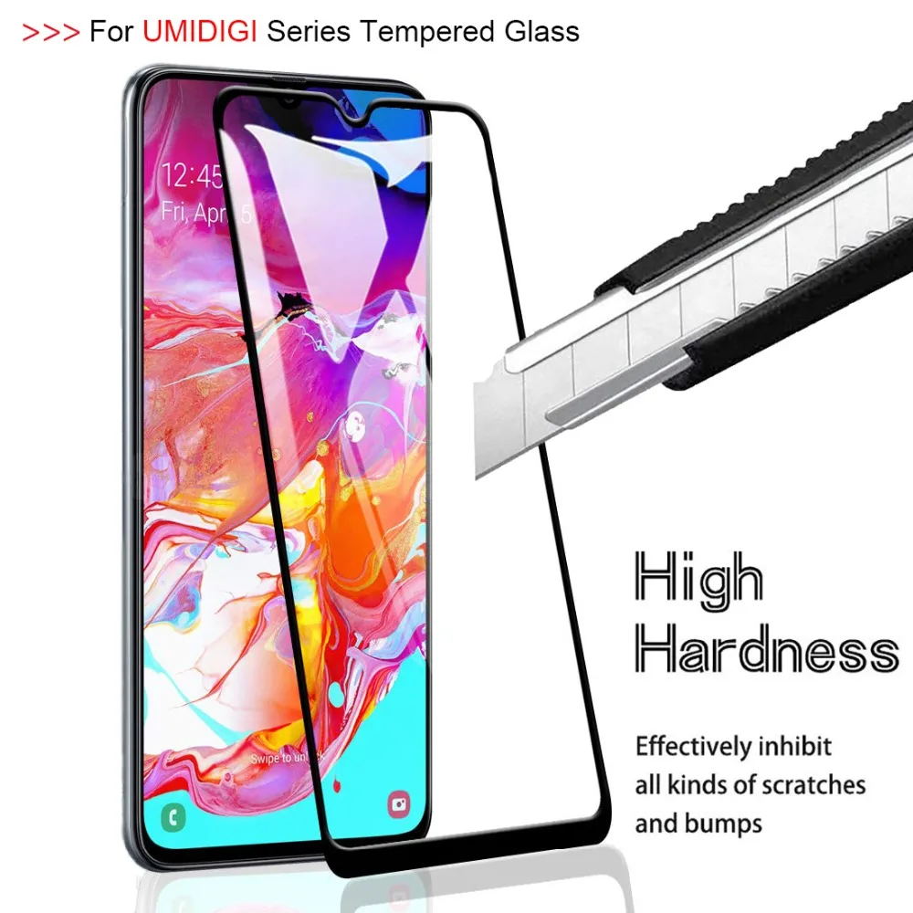 Full Cover Tempered Glass for UMIDIGI Power F1 PLAY One Max Screen Protector for UMIDIGI F1 S3 Pro 6.3 Inch Protective Film