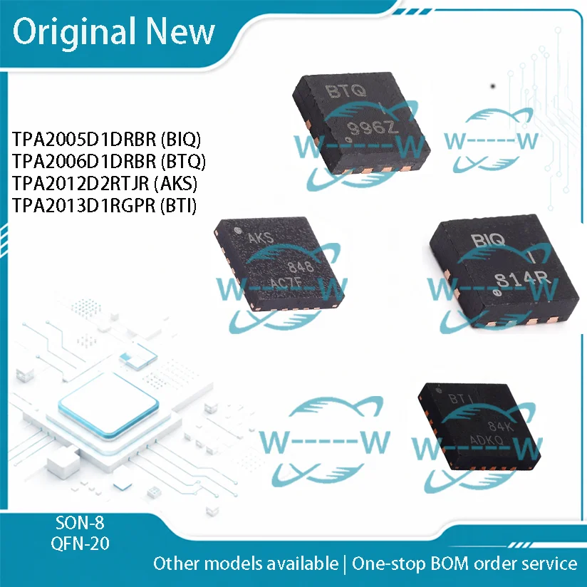 5-30PCS) TPA2005D1DRBR BIQ TPA2006D1DRBR BTQ TPA2012D2RTJR AKS TPA2013D1RGPR BTI TPA2005D1 TPA2006D1 TPA2012D2 TPA2013D1 ic chip