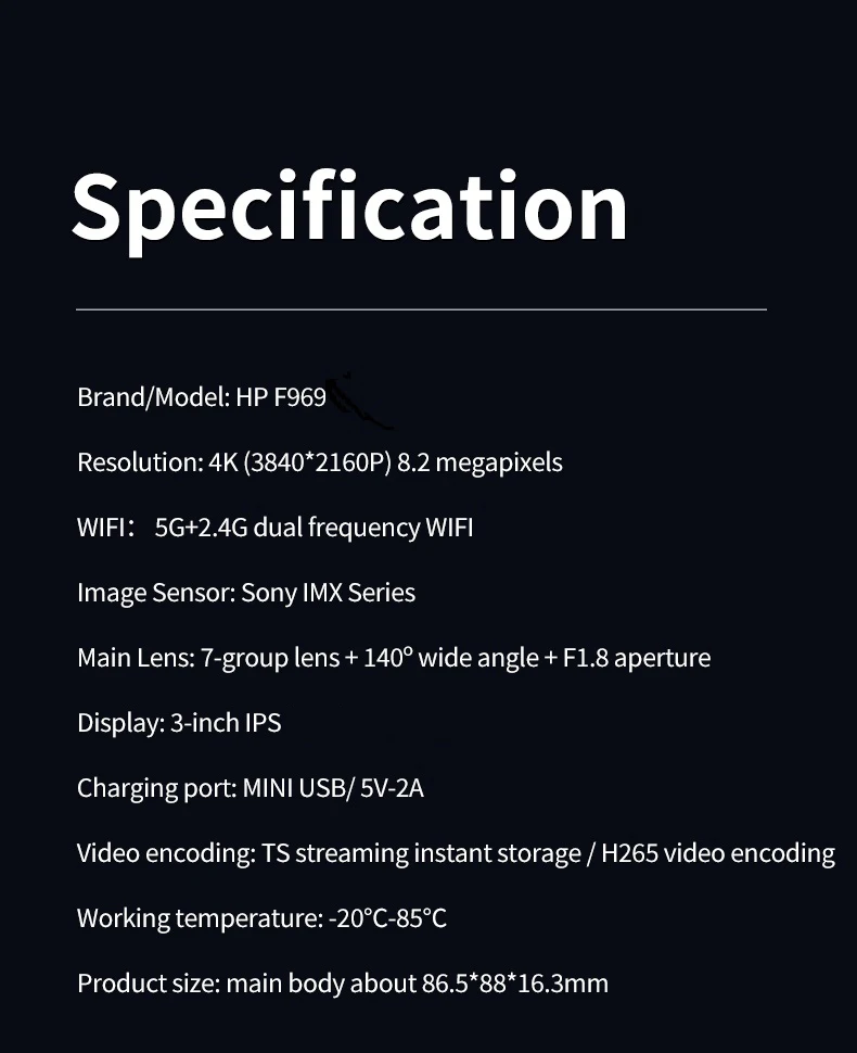 Lóerő autó camer Gondolatjel Bütyök camer 4k Merevlemez éjjeli Átélés wifi DVR videó Folyókanyarulat videó Osztrigatenyésztés Ellenőrző autó dashcam automat dashcam 4k